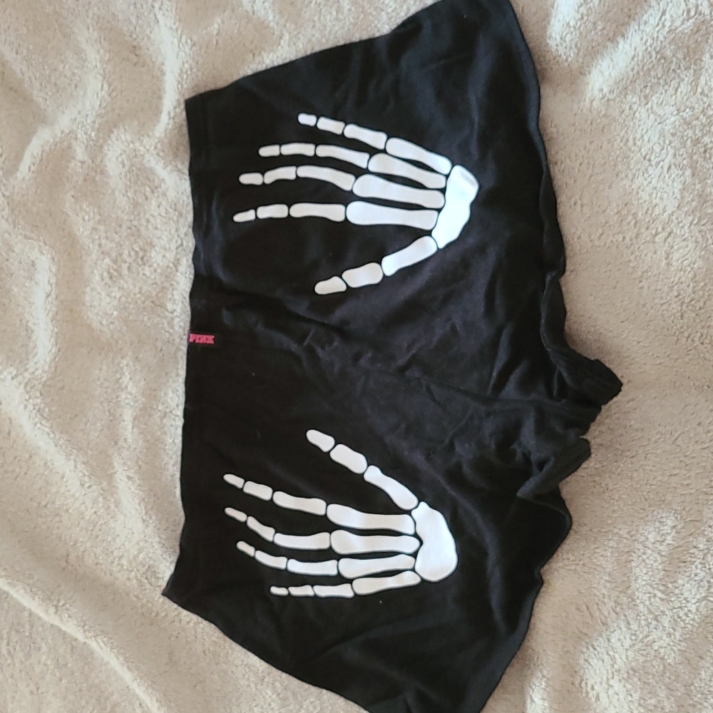 Victoria's Secret Skeleton Hands Lowrise Boyshorts